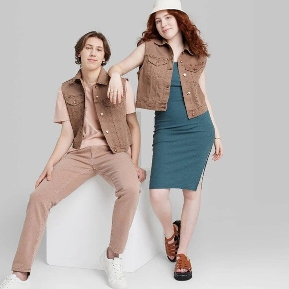 Wild Fable Size XL Denim Jean Trucker Vest - Picture 1 of 8